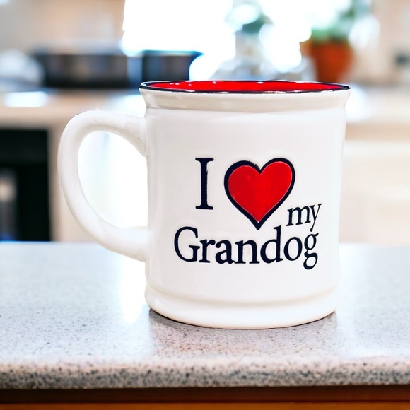 “I Love My Grandog” Ceramic Stoneware Mug By Spectrum Designz 21oz Coffee /Tea - Picture 1 of 3